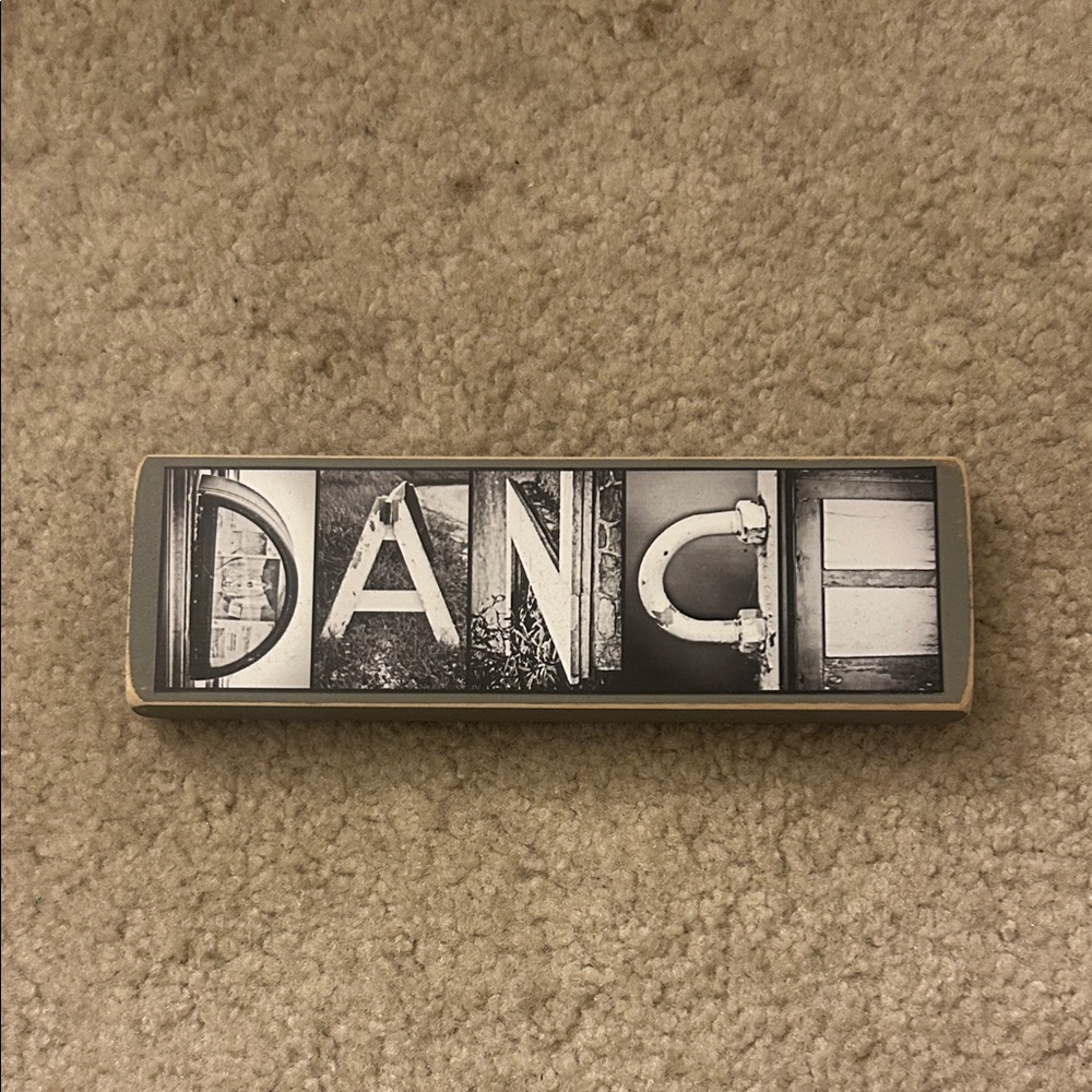 Black and White 'DANCE' Wall Art